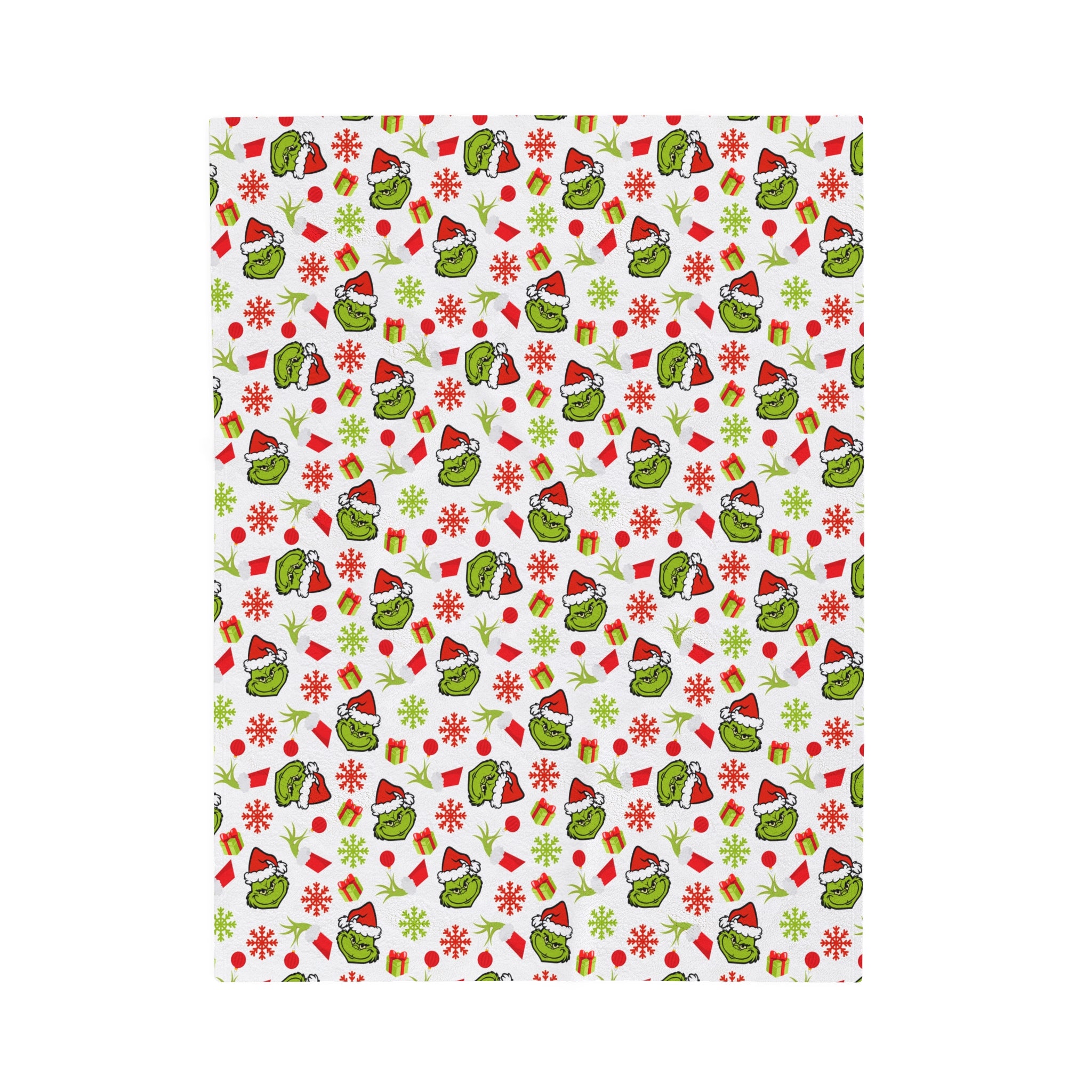 The Grinch- Velveteen Plush Blanket by CuddleLux Bliss - Creations by Chris and Carlos